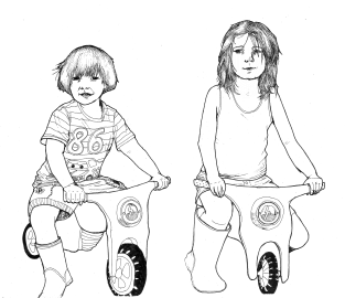 Kids on Bikes Magnet