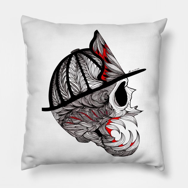 Firefighter Pillow by FUN ART