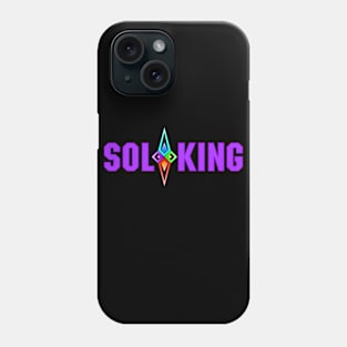 SOL KING LOGO - PURPLE TEXT Phone Case