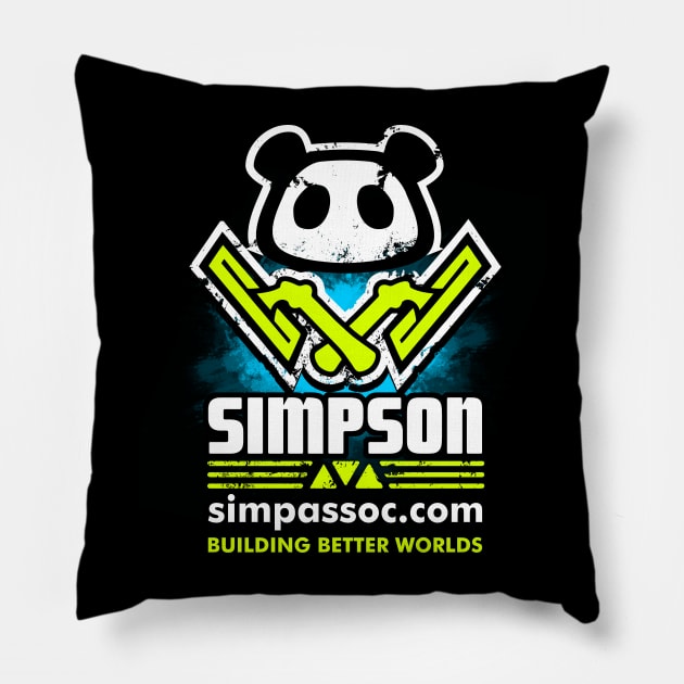 Simpson-Yutani - DARKS Pillow by sadicus