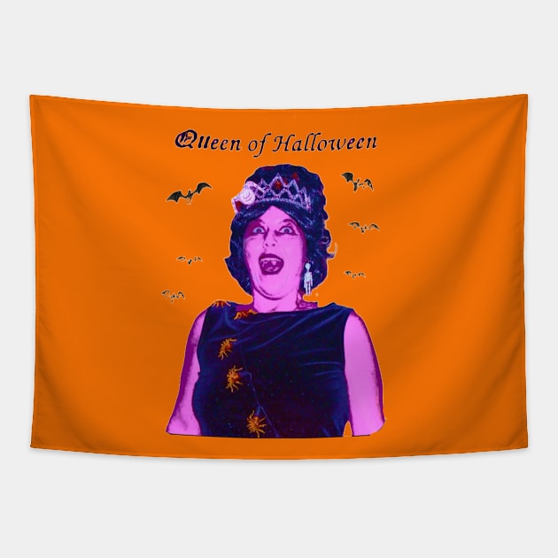 Pop goes the Halloween Queen Tapestry by Spooky Cool