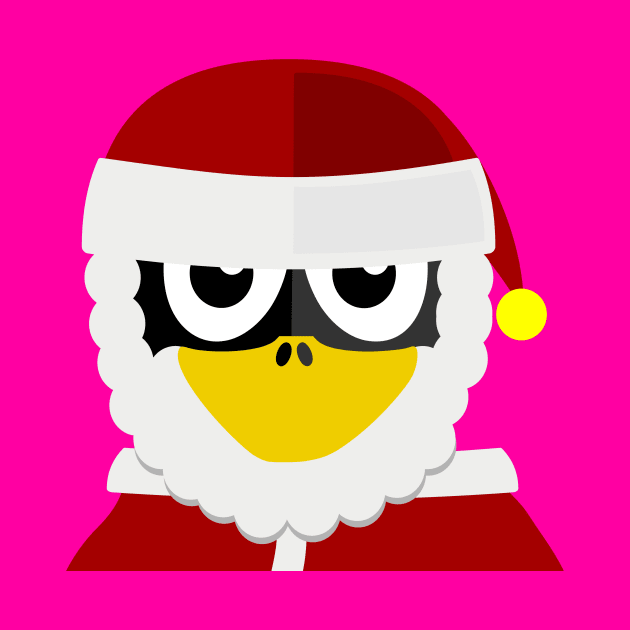 Penguin as Christmas Santa by PatrioTEEism