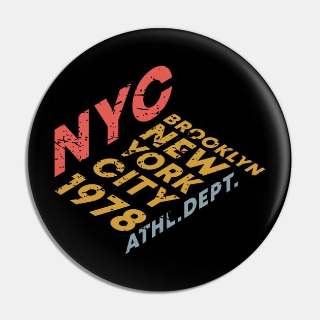 NYC Brooklyn Pin by Teefold