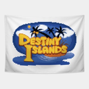 Destiny Islands Logo Pixel Art Tapestry