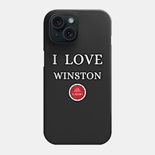 I LOVE WINSTON | Alabam county United state of america Phone Case