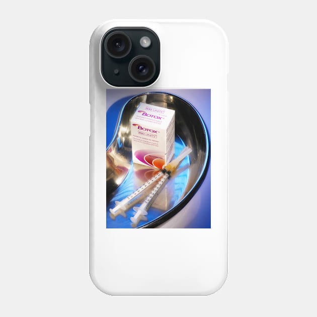 Botox cosmetic drug (M625/1369) Phone Case by SciencePhoto