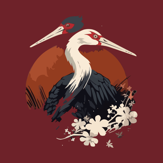 Japanese Crane Tsuru by Pixy Official