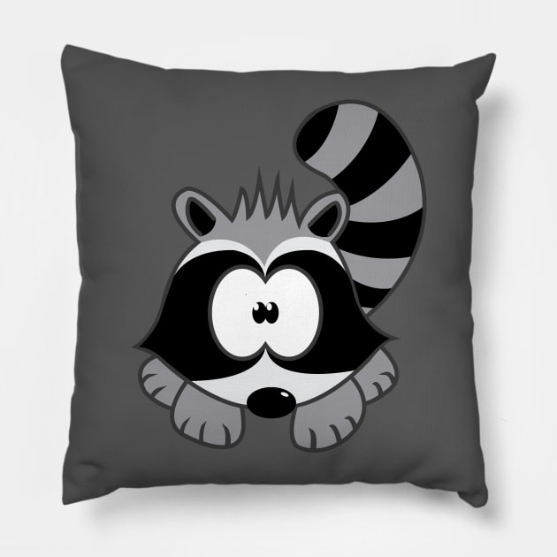 raccoon Pillow by Namarqueza