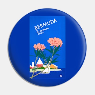 Bermuda In Oleander Time 1952 Adolph Treidler Pin