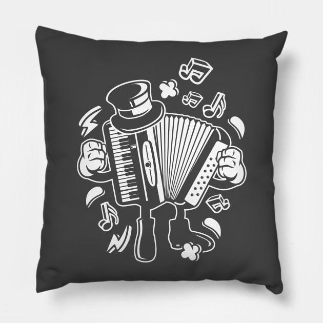 French romance à la accordion Pillow by Superfunky