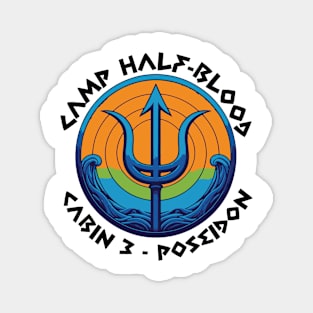 Cabin 3 Poseidon - CAMP half-blood V6 Magnet