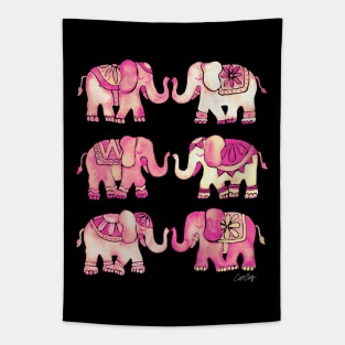 pink elephants Tapestry