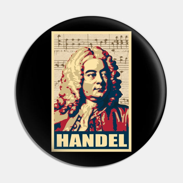 George Frideric Handel Pin by Nerd_art