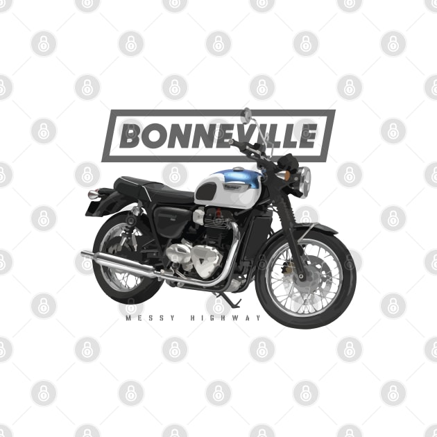 Triumph Bonneville T100 17 blue, sal by MessyHighway