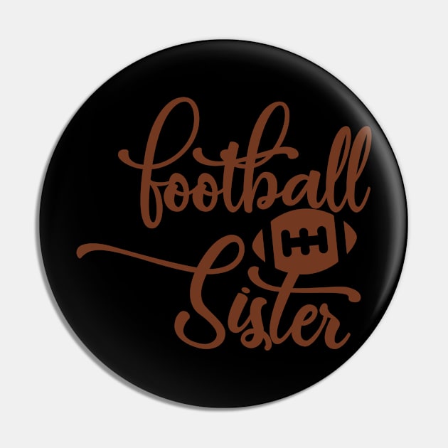 Football Family Football Sister Pin by StacysCellar