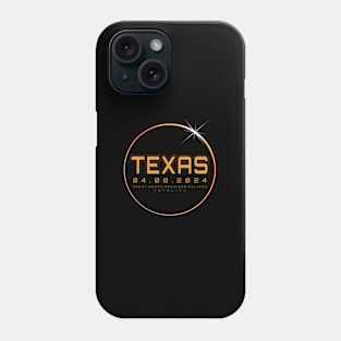 Solar Eclipse 2024 Texas Total Eclipse Totality Phone Case