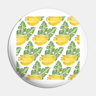 Green Bananas Pattern Pin