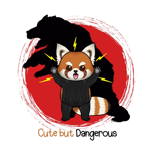 Red Panda with the Shadow of a Bear: A Tale of Courage by Holymayo Tee