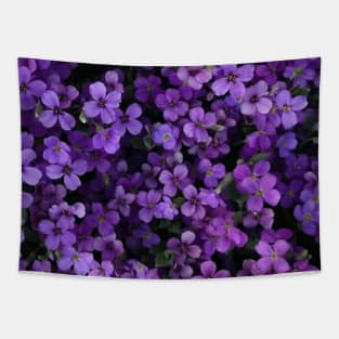 Purple little flowers Tapestry