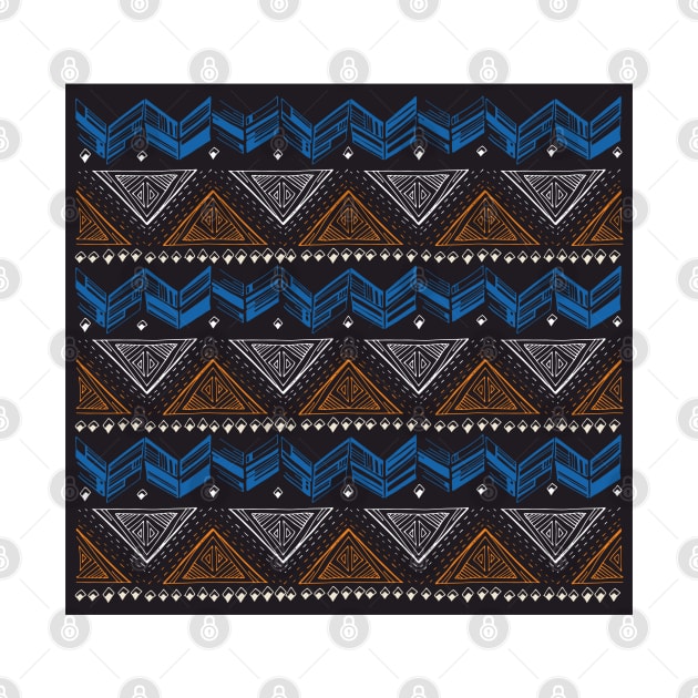 Geometric ornamental pattern,ethnic tribal print by ilhnklv