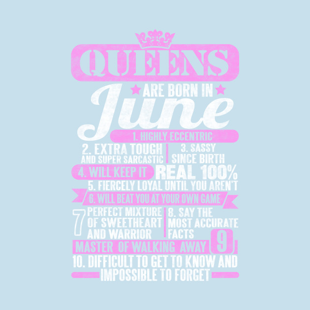 Disover Queens Are Born In June - Queens Are Born In June - T-Shirt