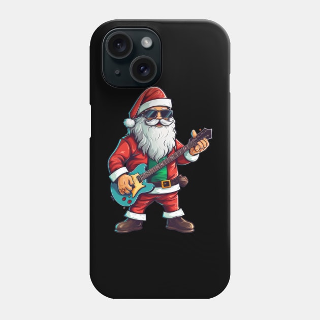 Guitar Santa Phone Case by MZeeDesigns