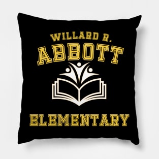 Willard R. Abbott Elementary yellow color Pillow
