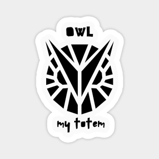 Tatoo Owl design - My Totem Magnet
