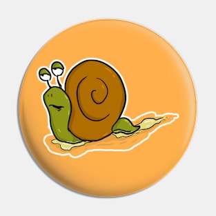 Lazy funny snail Pin