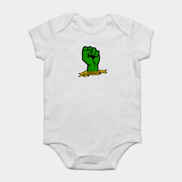 Hulk Smash Tattoo Hulk Baby Kurzarmbody Teepublic De