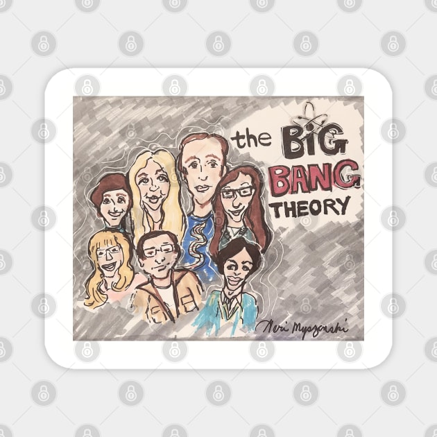 The Big Bang Theory Magnet by TheArtQueenOfMichigan 