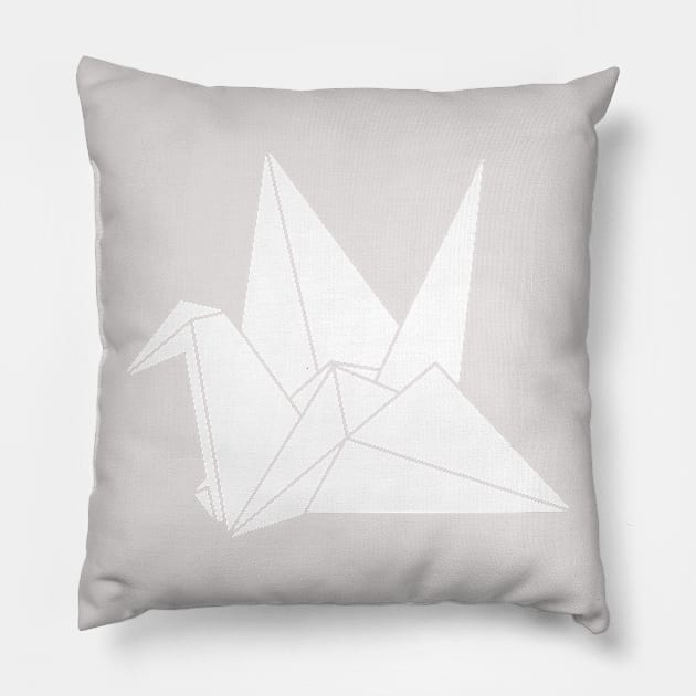 Japanese Origami Bird Design Pillow by New East 