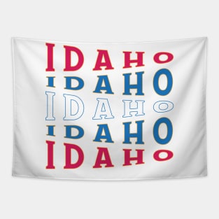 TEXT ART USA IDAHO Tapestry