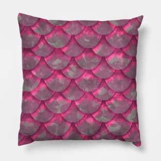 Pink Fantasy Scales Pillow