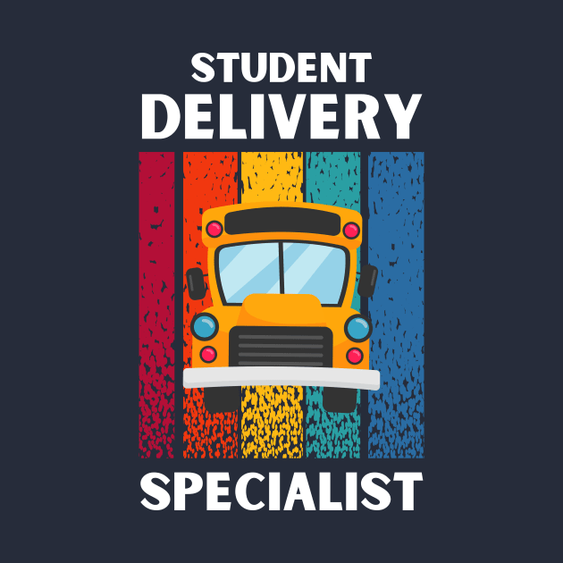 Retro style Student Delivery Specialist Design for Bus Driver by Artypil