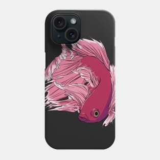 Betta with kissing lips Phone Case