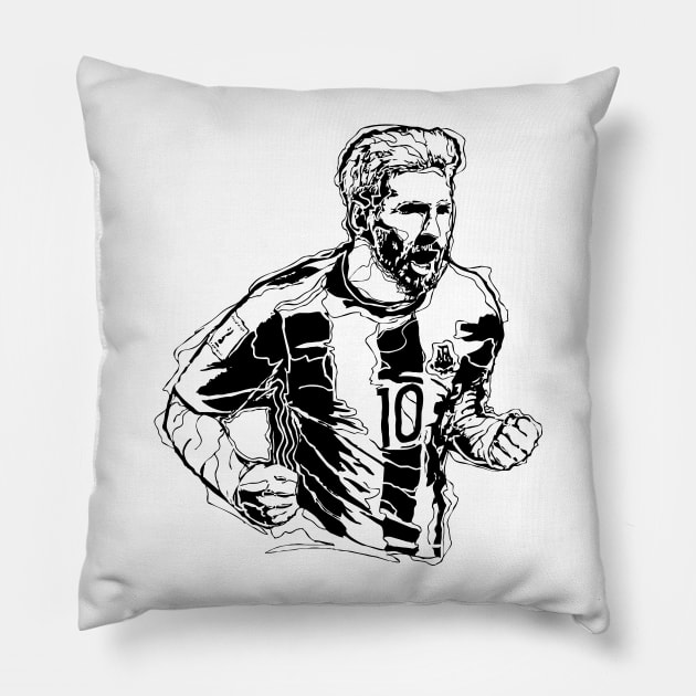 Messi: Field Legend Pillow by Helgar