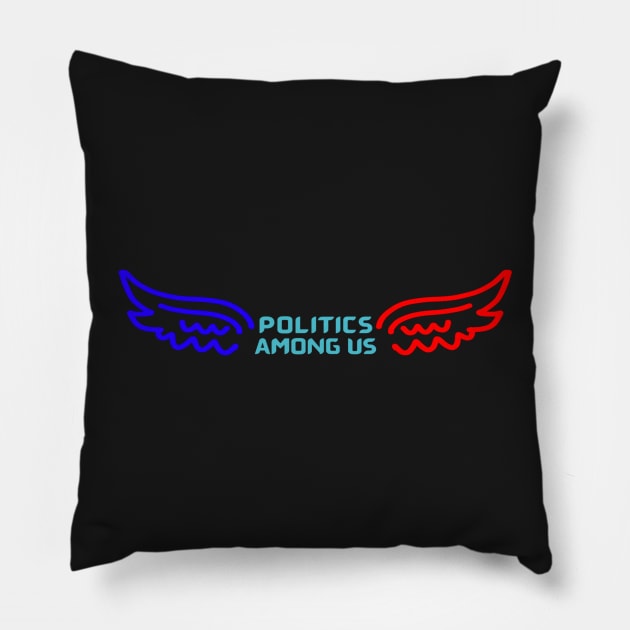 Politics among us. Vote him out illustration. Pillow by YourSymphony