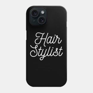 Hair stylist text lettering Phone Case
