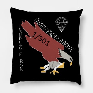 1st Battalion, 501st Parachute Infantry - Camp Eagle - Vietnam wo BKGrndX 300 Pillow