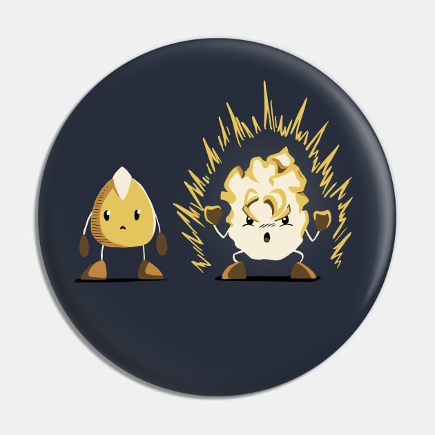 Popcorn The Supersaiyan Pin by Akairos