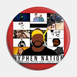 Hyphen Nation Album Cover Pin