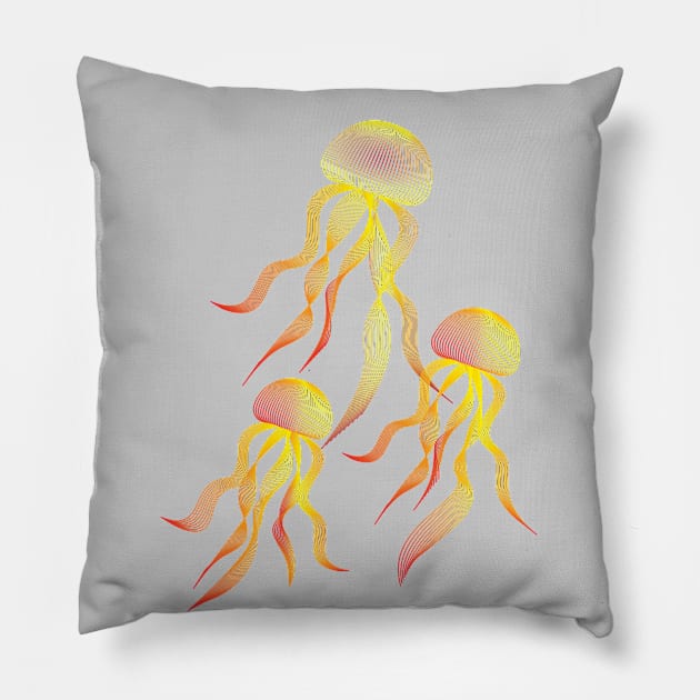 Jellyfish Pillow by Jiestore