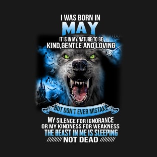 I Was Born In May T-Shirt