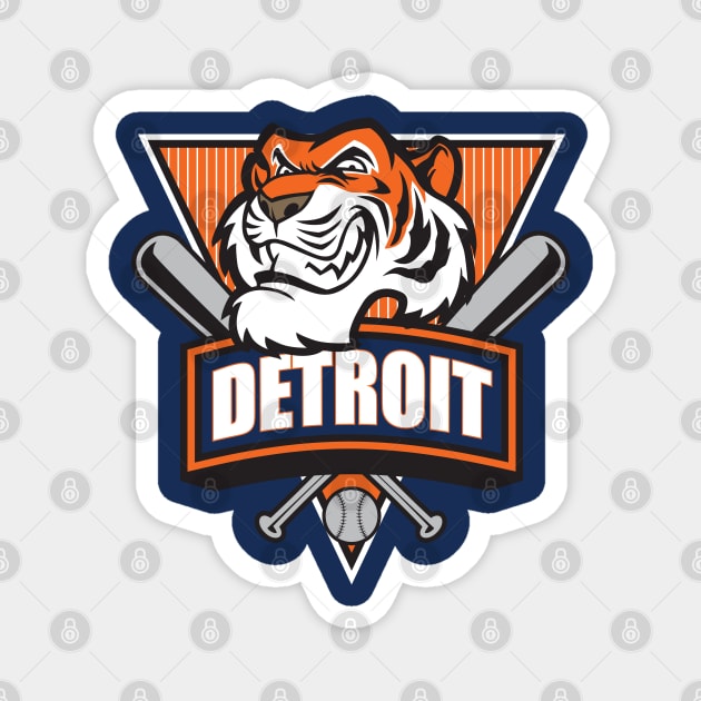 Baseball Tigers Magnet by Nagorniak