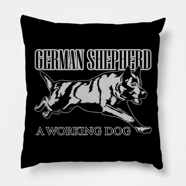 German Shepherd Dog - GSD Pillow by Nartissima