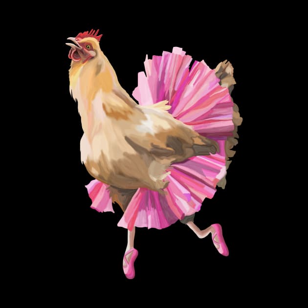 Ballerina Chicken by Art by Deborah Camp