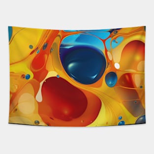 Abstract oil and water mix background Tapestry