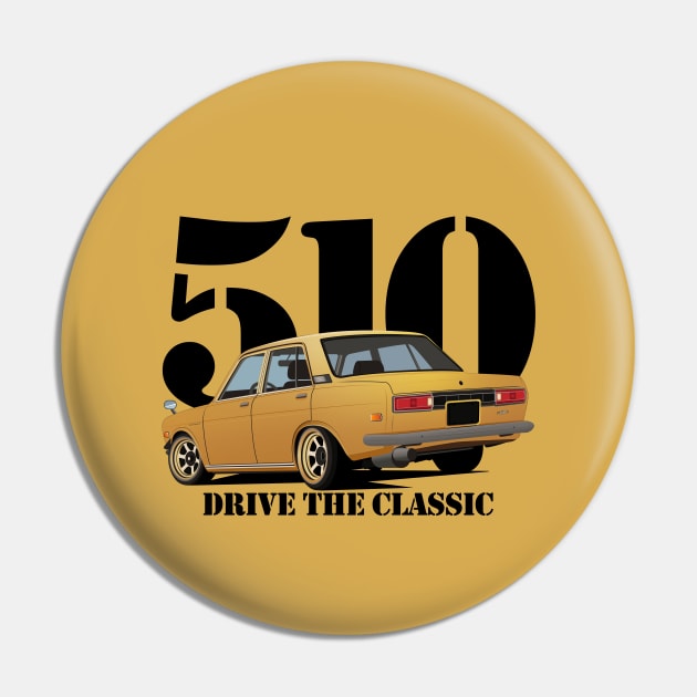 Drive The Classic Car - Datsun 510 (Yellow) Pin by Ajie Negara