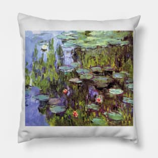 Sea Roses by Claude Monet Pillow